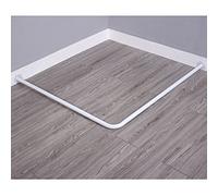 LShaped Corner Rack for Dressing Room Adjustable 80x80cm White Shower Curtain Rod Versatile Clothing Stand for Retail and Home Use SpaceSaving Organizer