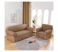 LShaped Pink Elastic Sofa Cover with Skirt ScratchResistant Cushion Cover Adjustable for 1/2/3/4 Seats Ideal for Living Room Décor