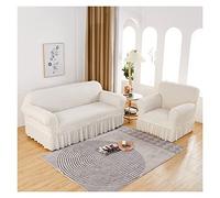 LShaped Pink Sofa Cover Elastic Stretch Slipcover with Skirt AntiScratch Protector for 1/2/3/4 Seat Furniture Perfect Living Room Decor