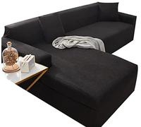 LShaped Sofa Cover Stretchable & Durable AntiSlip Couch Slipcover for 1/2/3/4 Seater Easy to Install & Clean Stylish Protector for Living Room Furniture (Color)