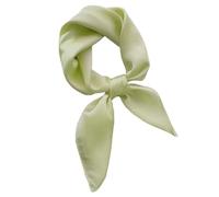 LSHARON SILK Solid Color 100% Mulberry Silk Scarf Lightweight Neck Scarf - 70x70cm - Square Wraps Pure Silk Scarves Natural Silk Neckerchief Headscarf Gift for Women Men (12 Light Green)