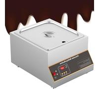 LSHFYV Chocolate Tempering Machine, Commercial Chocolate Melting Machine 0-95℃ Electric Chocolate Tempering Machine 1/2/4 Tank Stainless Steel Warmer Melting Pot,1Tank