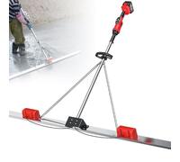 LSHFYV Concrete Screed Vibration Machine, Concrete Screed Vibration Kit Concrete Finishing Tool, Electric Cordless Screed Finishing Vibrating Machine, 9 Speed Setting,2M-2Battery