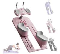 LSHFYV Crawling Exercise Machine, 6-in-1 Spine Twist & Stretch Trainer,Crawling Machine Workout, 3-Level Adjustment, Detachable, 70cm Big Crawl, Max 230 Kg, For Abdominal Waist and Core Training Pink