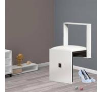 LSHFYV Folding Wall Mounted Shoe Changing Stool, Wall Mounted Folding Entryway Stool, Foldable Shower Bench Invisible Shoe Changing Stool for Entrance Hall Restroom Living Room, Space Saving,D