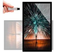 LSHFYV Shop Window Advertising Screen, 18.5-43 Inch Digital Display Screens for Indoor Interactive Kiosk, Wall-Mounted Digital Advertising Display, Landscape/Portrait Mode, Shop Window Screen 21.5"