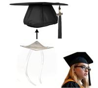 Lshnrd Graduation Cap Headband,grad cap headband for Glasses Wearer, Hat decorations Accessories Hairband for Graduates,Students(Clear,1pc)