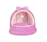 LSHTAR Cozy Pet Bed for Cats and Small Dogs - Washable Cushion Nest with Anti-Skid Base - Soft Three-Dimensional Lounger Tent