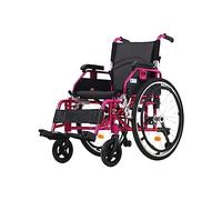 LSHTAR Manual Self Propelled Wheelchair w/Flip Back and Full Arms for Adults, Lightweight Folding Transport Travel Wheelchair