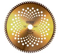 LSHUZIYU, 254mm-80T. Arbor 25.4mm with 22.23-20-16mm Washer, Carbide Tip, Brush Cutter Blade, Trimmer Weed Blade.