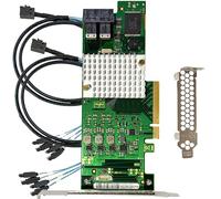 LSI 9201-8i RAID Controller Card 6G HBA FW P20 9211-8i IT Mode ZFS FreeNAS unRAID SAS PCI E Expander Card + 2*SFF-8087 SATA