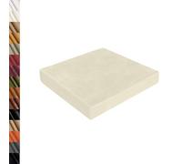 Lsjoaw Square Seat Pad 50X50X8CM Non Slip Cushions Oil wax leather Pads for Dining Chair Waterproof Cushioning Garden Kitchen Office Patio Color#2 Beige