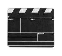 LSJRBWTD Classic Movie Clapboard Black 20 x 24cm Mouse Pad, Non-Slip Rubber Base Desk Mat for Gaming Office Computer Laptop