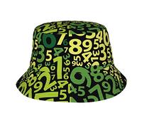 Lsjuee Algebra Abstract Pattern Bucket Hat Funny Summer Unisex Print Bucket Hat Black