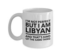 Lsjuee Libyan Mug - I'mperfect but I am Libyan and That's Kind of the Same Thing - Libyan Coffee Mug - Libya Gift