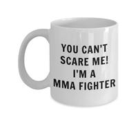 Lsjuee MMA Coffee Mug - You Can't Scare me, I'm a MMA Fighter - Great MMA Mug - Gift for MMA Fighter - Mixed Martial Art
