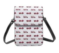 Lsjuee Pattern Of The Fire Engines Crossbody Bag Crossbody Cell Phone Purse Women Pu Small Crossbody Wallet Purse Shoulder Bag