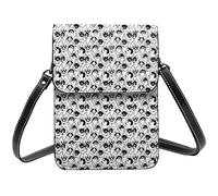 Lsjuee Siberian Husky Crossbody Bag Crossbody Cell Phone Purse Women Pu Small Crossbody Wallet Purse Shoulder Bag