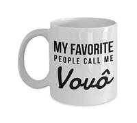 Lsjuee Vovô Gifts - My Favorite People Call me Vovô - Vovô Mug - Grandpa - Father's Day Gift