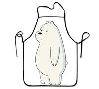Lsjuee Waist Adjustable Professional Apron Kitchen Cute Stand Ice Bear We Bare Men & Women Aprons Comfortable Perfect for Cooking Guide