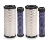 LSJWLY 2 Sets Air Filter for Kawasaki 11013-7044 & 11013-7045 Inner & Outer, Compatible with Donaldson P821575 & P822858， Fit for Kohler 25-083-01-S M131802 M131803
