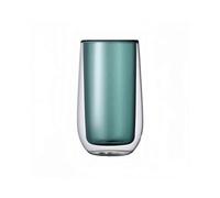 lskdnrufh Double Wall Glass Coffee Cup 9.4 oz,Clear Drinking Mug for Latte Cappuccino Tea Milk(Green)