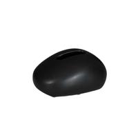lskdnrufh Pebble Shaped Solid Ceramic Tissue Box, Irregular Oval Stone Napkin Holder for Home Decor