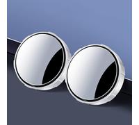 LSKJA Car Blind Spot Mirror for Audi Q2 Q3 Q4 Q7 TT TTS TT-RS, Adjustable Convex Small round mirror, Easy Stick-On Installation car accessories Pack 2,C-White