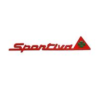 LSKJA Car Sticker Badge for Alfa Romeo GT Giulia Giulietta Stelvio Mito Sportiva, Car Body Block Scratch Sticker, Waterproof, Car Front Rear Logo Decoration Sticker, Car Hood Decal,D Red green