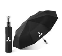 LSKJA Folding Umbrellas,Compact Umbrellas for Mitsubishi Eclipse Cross 2018-2022 2023 Travel in the Rain - UV Protected,Windproof,Strong,Durable,Premium Grip,A