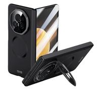 LSKOZU Case for HONOR Magic V3, Shock and Drop Resistant, Lens and Hinge Protection, Built-in Screen Protector and Stand (for Magic V3,Black)