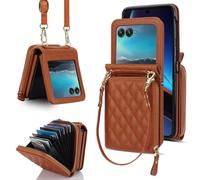 LSKOZU Case for Motorola Razr 2026 Brown