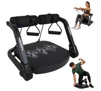 LSKSSNG Ab Machine,Sit Up Exercise Equipment & Core Machine, Adjustable Ab Trainer with 3 Resistance Levels and Removable Auxiliary Handle, Ab Core Trainer Abdominal Machine for Home Gym