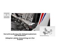 LSL Crash Pad® mounting kit Z 750/R 07-, Z 1000, 07-09, silver