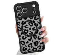 LSL Magnetic Case for iPhone 18/17 Pro Max, Trendy Leopard Cheetah Black | Compatible with MagSafe, Leopard Pattern for Women Men Camera Protection, Soft Slim TPU Shockproof Protective Cover