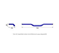 LSL X-Bar handlebar Superbike XN1, blue, blue