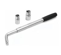 LSLANSOON Car Wheel Spanner, Locking Wheel Nut Removal Tool, Extendable Wheel Tire Lug Wrench with 17mm 19mm 21mm 23mm Sockets for car Spare Tyre Breakdown Emergency Tools, Garage Tools