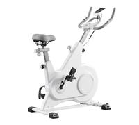 LSLIFE Exercise Bike for Home Use, Indoor Cycling Bike with Silent Flywheel Magnetic Resistance 330lbs Max Load Stationary Bike (White)
