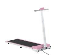 LSLIFE Folding Treadmill for Home, 3 in 1 Foldable Walking Pad 2.5HP Under Desk Running Machine with Remote Control LED Display for Home Office 12 km/h (Pink)