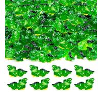 LSLYHTC 52PCS Luminous Miniature Crocodiles Figurines Mini Resin Crocodile Glow in The Dark, Cute Tiny Alligator Bulk for Fairy Garden Miniature Moss Landscape DIY Craft Home Decor