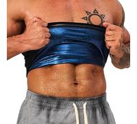 Lsnere Waist Trainer Trimmer Sweat Belt Band for Men Lower Belly Fat Sauna Slimming Belt Suit Workout for Stomach M