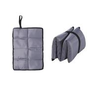 LSNNMU 2pcs Grey Oxford Cloth Folding Camping Mat Portable Outdoor Waterproof Foam Sitting Pad Prevent Dirty Hiking For Camping