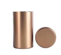 LSNNMU 2pcs Mini Metal Tea Caddy Sealed Storage Tank Portable Travel Boxes Tin Containers Coffee Canister Kitchen Spice Candy Jar For Tea(Color 5)