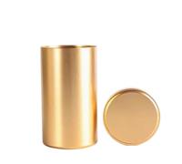 LSNNMU 2pcs Mini Metal Tea Caddy Sealed Storage Tank Portable Travel Boxes Tin Containers Coffee Canister Kitchen Spice Candy Jar For Tea(Color 3)