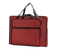 LSNNMU Art Portfolio Bag Art Portfolio Bag 14x20inch Large Capacity Case with Handles, Waterproof Organizer, Artist Carrying(Red)