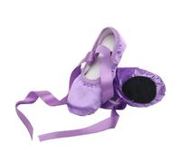 LSNNMU Ballet Slippers Ballet Slippers Girls Dance Satin Ribbon Soft Sole Comfortable Ballet Shoes(Purple,25)