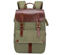 LSNNMU Camera Bag Camera Backpack DSLR For Photographers, Waterproof Anti-Theft Photography With 15“ Laptop Compartment & Tripod Holder(Green)