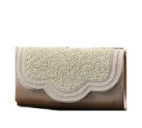 LSNNMU Embroidery Evening Bag Handmade Golden Embroidery White Pearls Hand Bag For Girl Woman Shoulder Hanging Wedding Favor Party Clutches Evening Bags