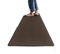 LSNNMU Long Kitchen Mat PU Leather Floor Mats Waterproof Oil Proof Non-slip Carpet Home Balcony Corridor Decor Entrance Doormat(Coffee,45x120cm)