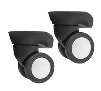 LSNNMU Luggage Wheels Replacement 2 Pcs Replacement Luggage Wheels Portable Suitcase Swivel Trolley Case Wheel for Repair(Color 1)